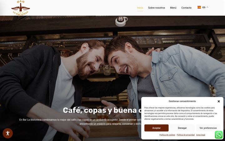 Screenshot of barlabiblioteca.com