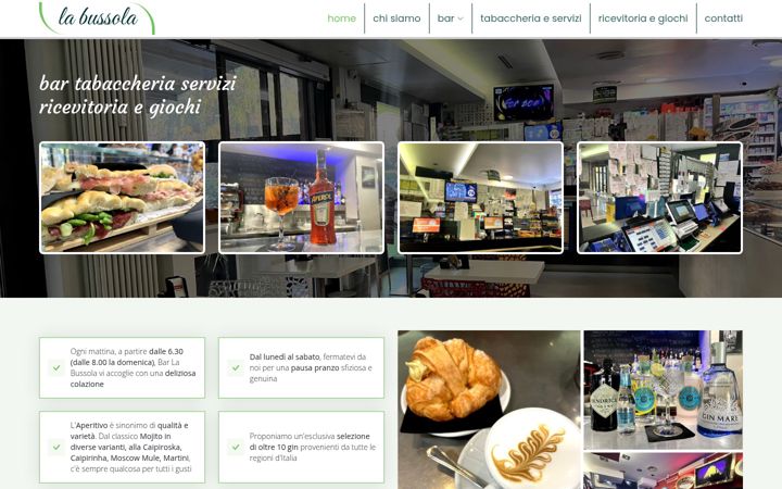 Screenshot of barlabussola.com