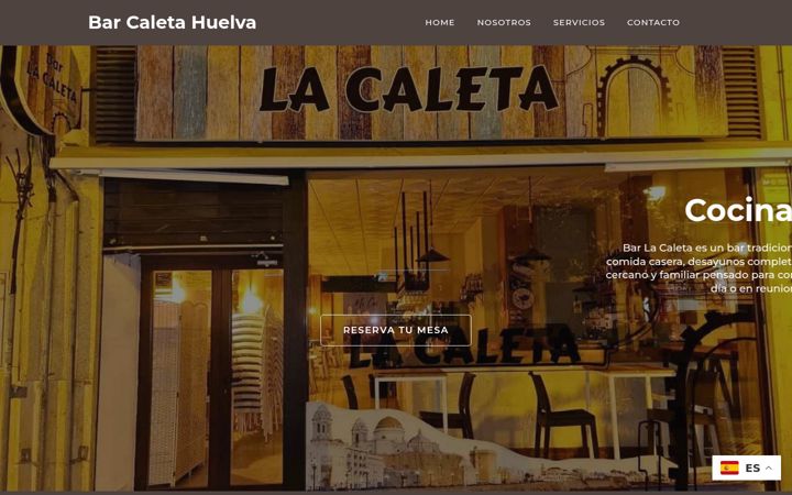 Screenshot of barlacaletahuelva.com