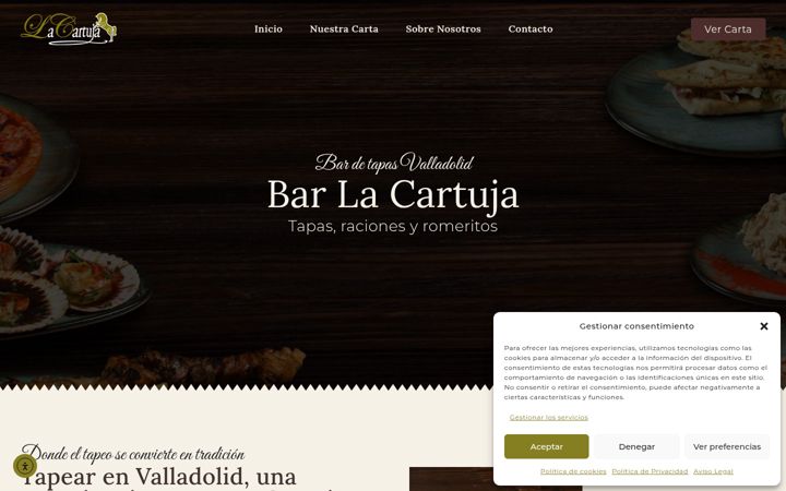 Screenshot of barlacartuja.es