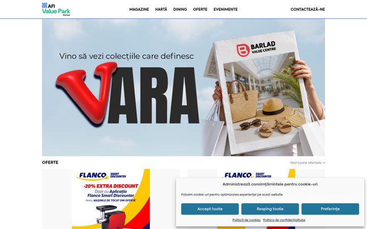 Screenshot of barladvaluecentre.ro