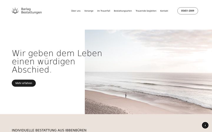 Screenshot of barlag-bestattungen.de