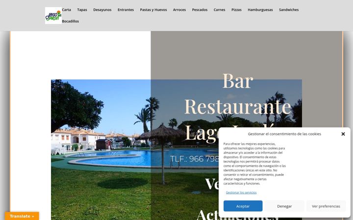 Screenshot of barlagojardin.com