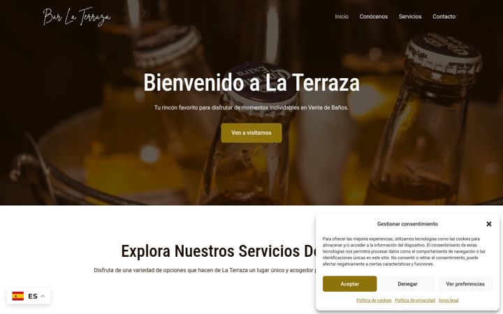 Screenshot of barlaterraza.es