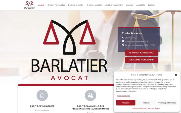 Screenshot of barlatier-avocat.fr