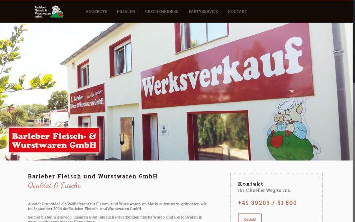 Screenshot of barleber-fleischerei.de