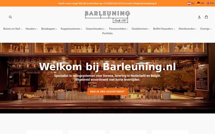 Ekraanipilt saidist barleuning.nl