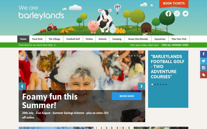 Screenshot of barleylands.co.uk