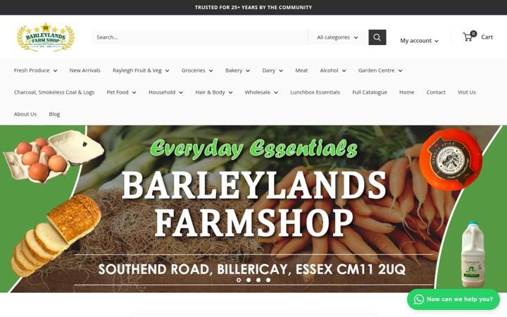 Screenshot of barleylandsfarmshop.com