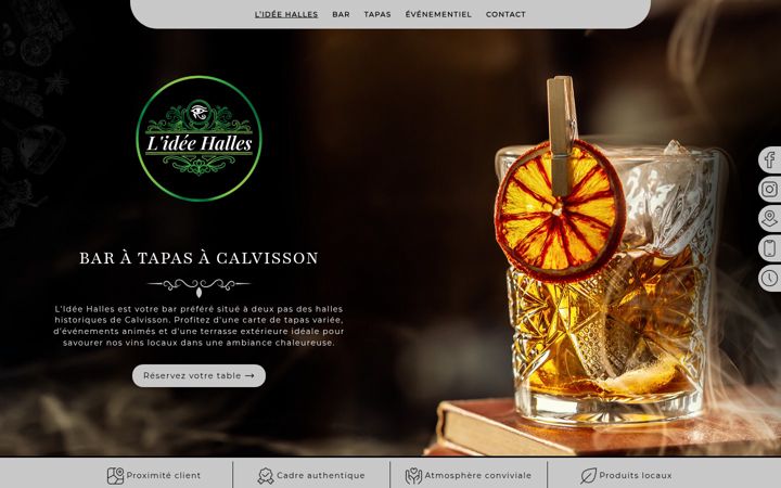 Screenshot of barlideehalles.fr