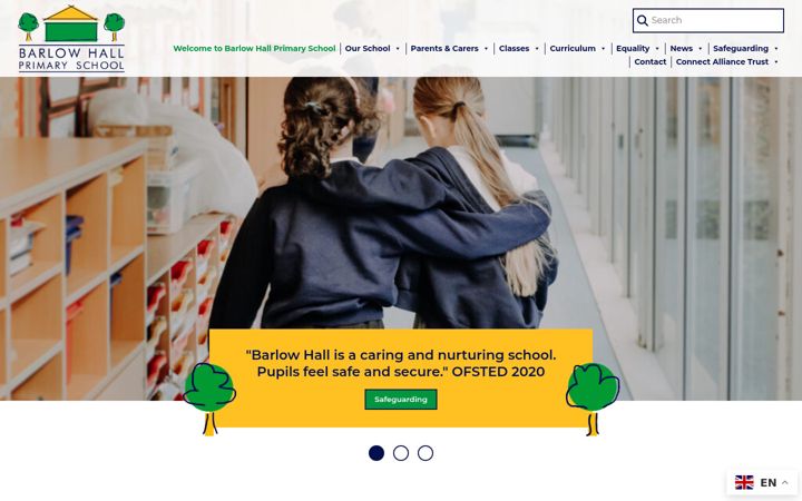 Képernyőkép: barlowhallprimary.co.uk