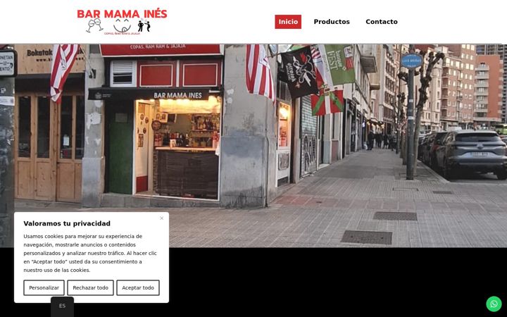 Screenshot of barmamaines.com