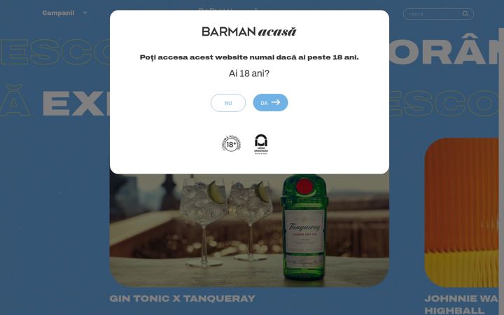 Screenshot of barmanacasa.ro