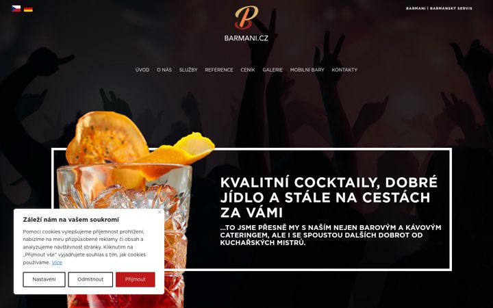 Screenshot of barmani.cz
