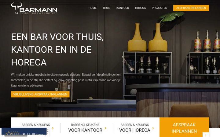 Screenshot of barmann.nl