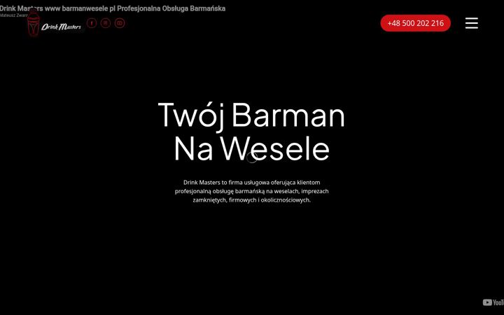 Screenshot of barmanwesele.pl