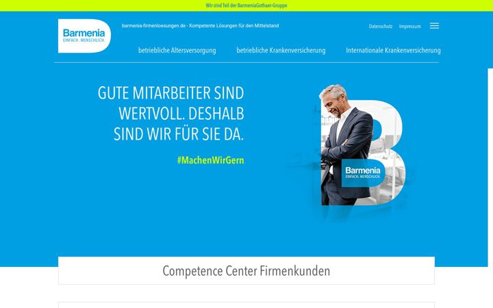 Screenshot of barmenia-firmenloesungen.de