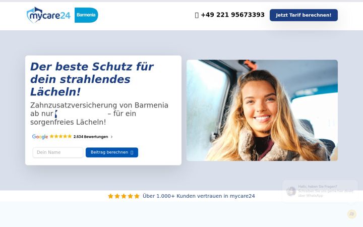 Skærmbillede af barmenia-mycare24.de
