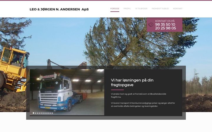 Screenshot of barmertransport.dk