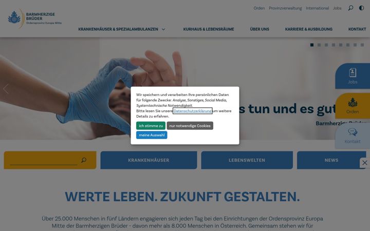 Screenshot of barmherzige-brueder.at