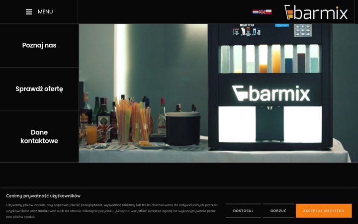 Screenshot of barmixrental.com.pl