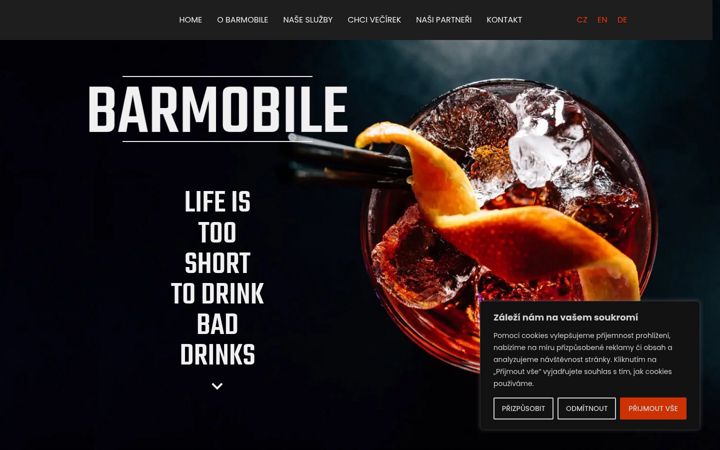 Screenshot of barmobile.cz