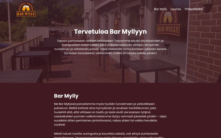 Screenshot of barmylly.fi