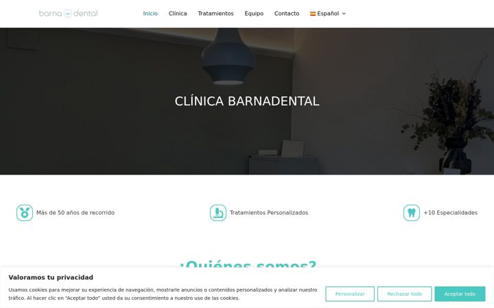 Screenshot of barna-dental.com