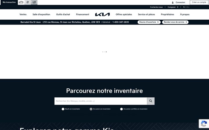 Screenshot of barnabekiasaintjean.com