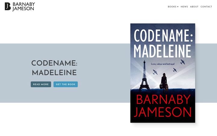 Screenshot of barnabyjamesonwriter.com