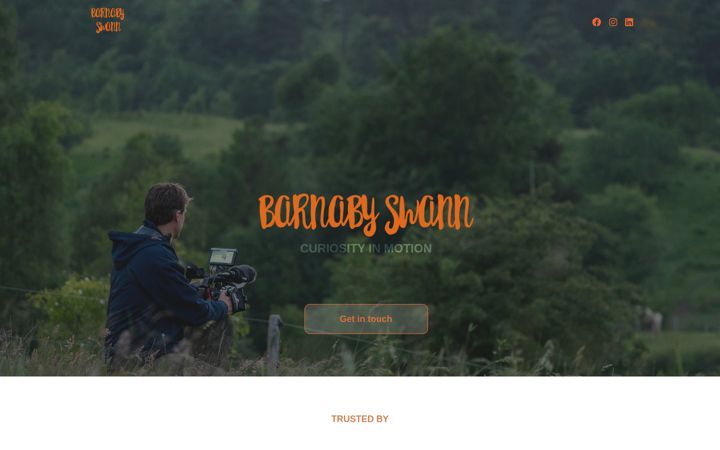 Screenshot of barnabyswann.com