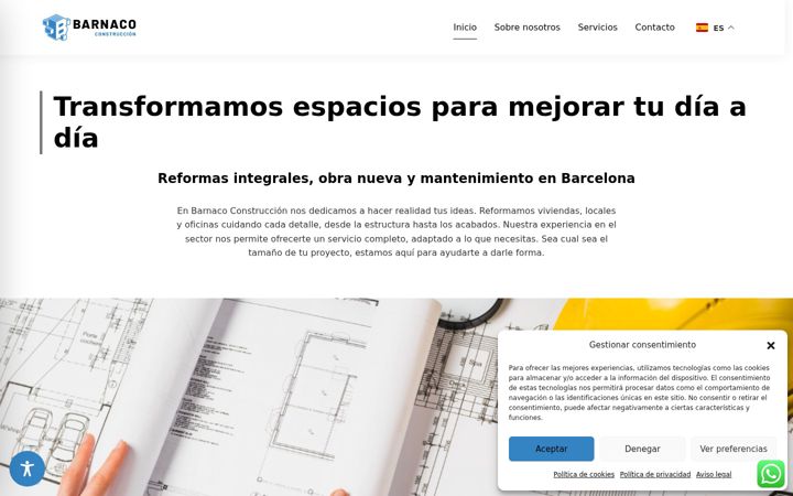 Screenshot of barnacoconstruccion.com