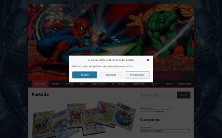 Screenshot of barnacomic.com