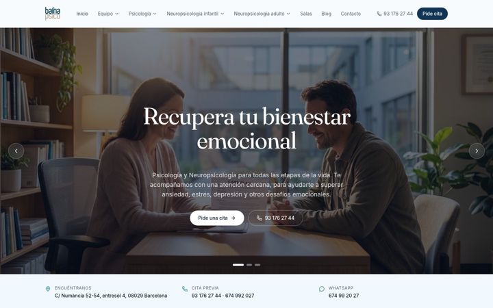 Screenshot of barnapsico.com