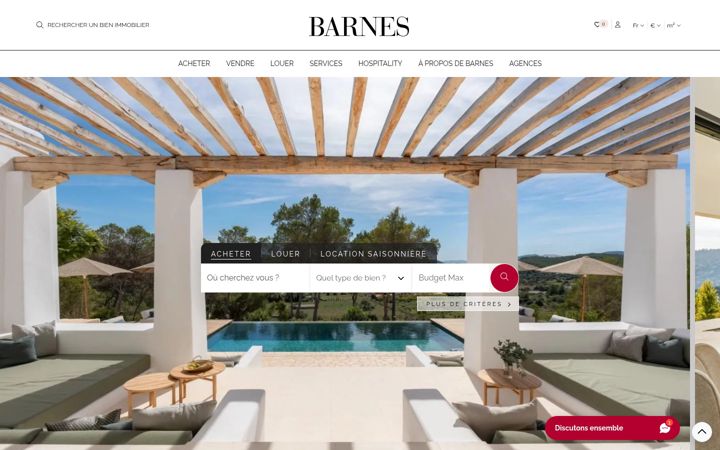 Screenshot of barnes-international.com