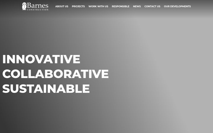 Screenshot of barnesconstruction.co.uk