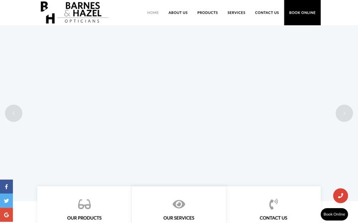 Screenshot of barneshazel.co.uk