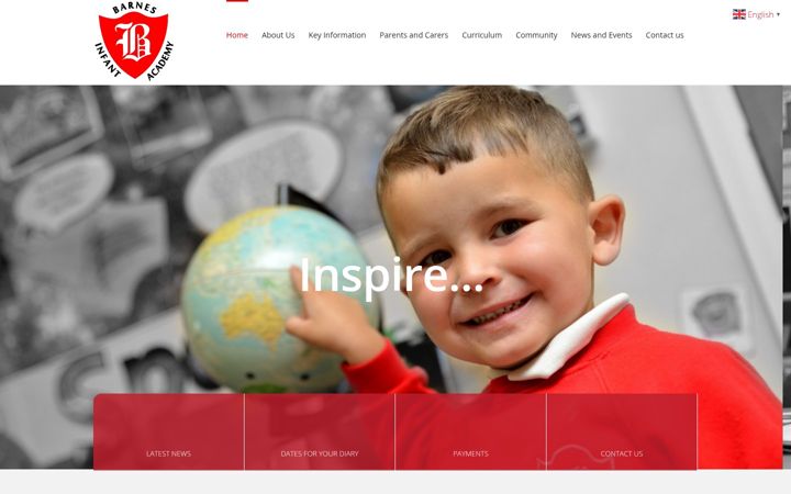 Screenshot of barnesinfant.org.uk