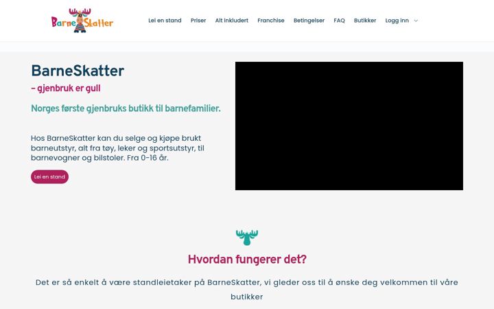 Screenshot of barneskatter.no