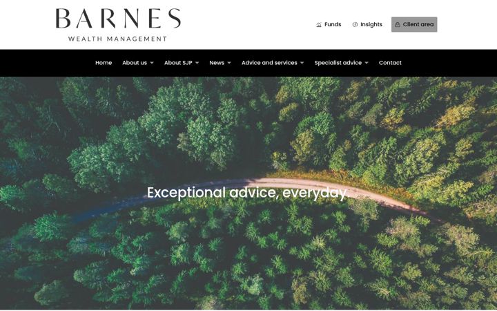 Screenshot of barneswealthmanagement.co.uk