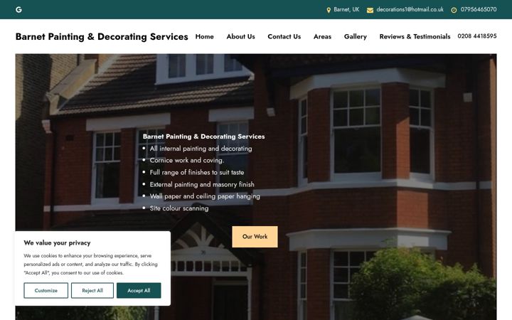 Screenshot of barnet-painter-decorator-services.co.uk