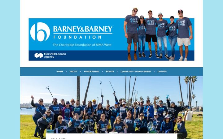 Ekrano kopija barneyandbarneyfoundation.org