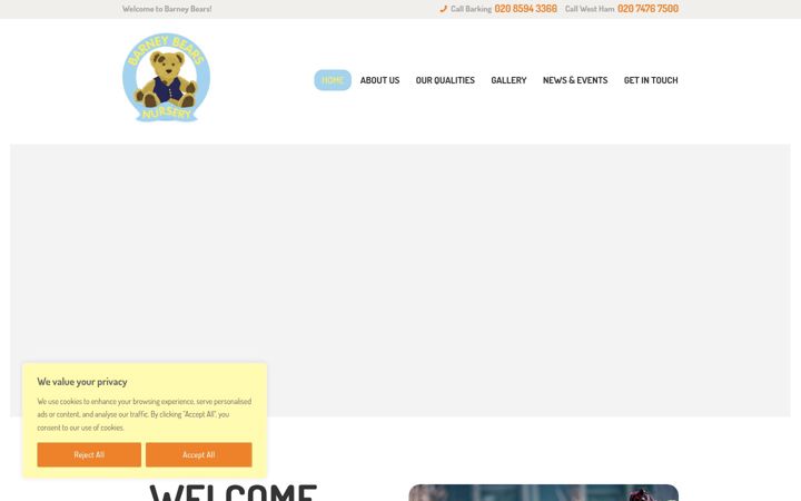 Screenshot of barneybears.co.uk