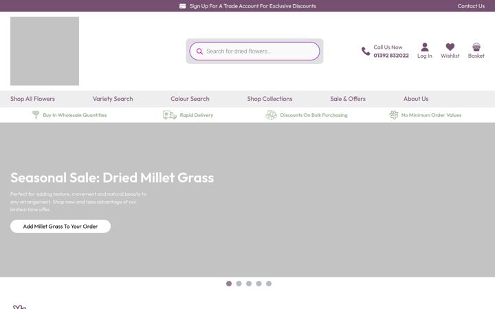 Screenshot of barnflorist.co.uk