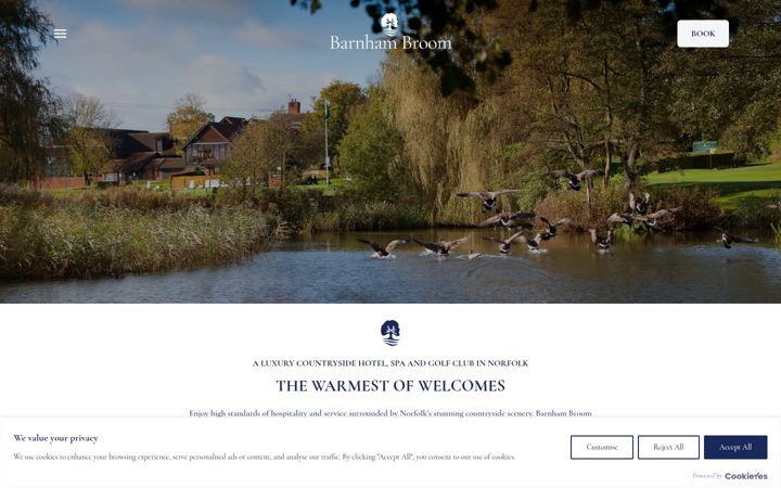 Screenshot of barnham-broom.co.uk