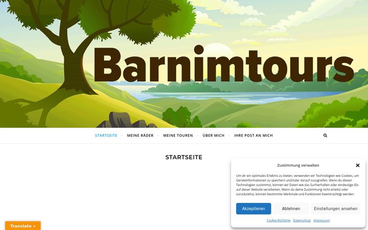 Screenshot of barnimtours.de