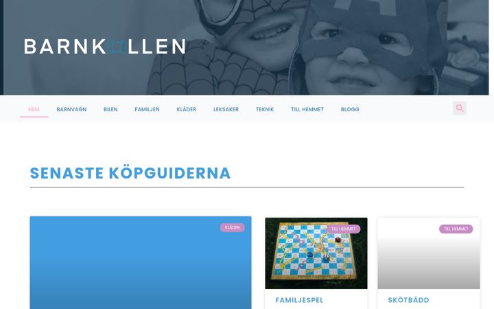 Screenshot of barnkollen.se