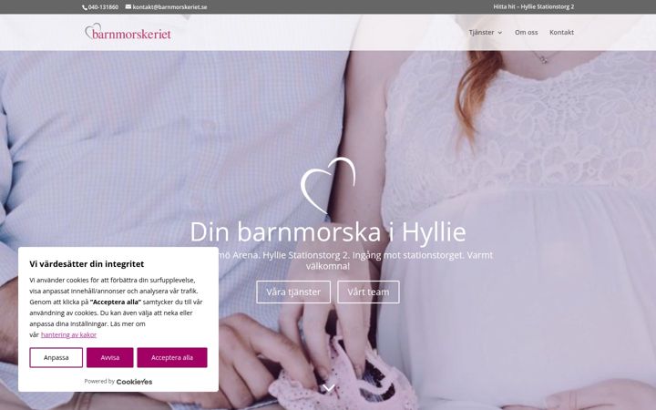 Screenshot of barnmorskeriet.se