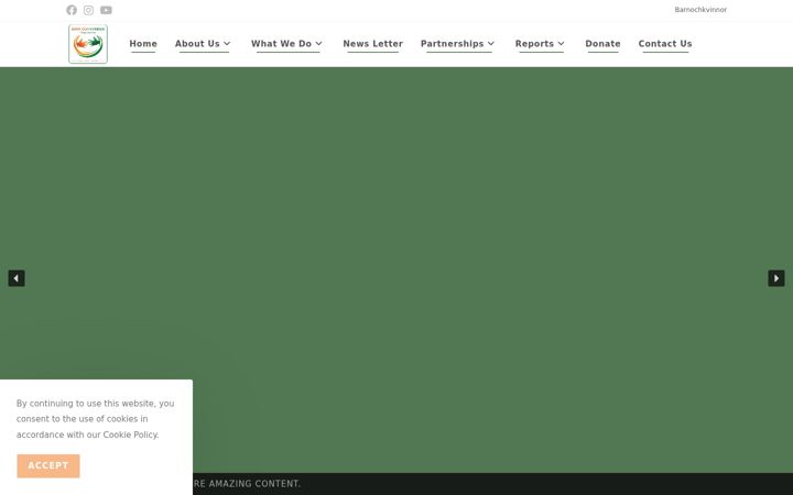 Screenshot of barnochkvinnor.org