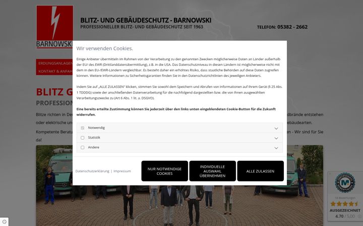 Screenshot of barnowski.de